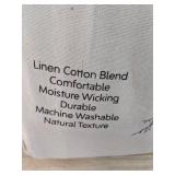Brand New Linen Cotton Blend Duvet Cover Set *N