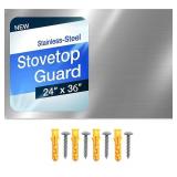 Brand New 24" x 36" Reversible Metal Backsplash With Matching Screws Compatible with Broan-NuTone SP3004 $49.99 Retail *B