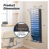 New DALTACK Wall File Holder 16 Tier Hanging Wall File Organizer $54.99 Retail *B