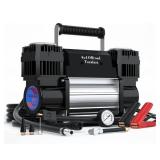 New Tozalazz 12v Air Compressor Portable, [2X Faster Inflator 11.65CFM/330L/Min] Heavy Duty Tire Pump *B