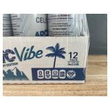 12 Brand New Celsius Sparkling Arctic Vibe Functional Energy Drink 12 fl oz Cans *N