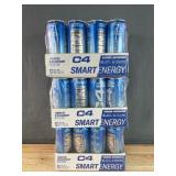36 Brand New Cellucor C4 Smart Energy Drink, Blue Raspberry Flavor Cans - 3 Cases *N