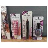 Brand New Colormates Makeup Nail Polish, Precision Tip Eye Shadow & Liner Brush, Juicy Lip Gloss and Lip Crayon *N
