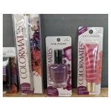 Brand New Colormates Makeup Multi Cream Stick, Mirror Case, Precision Tip Eye Shadow & Liner Brush, Nail Polish and Juicy Lip Gloss *N