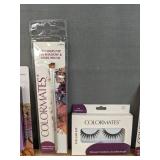 Brand New Colormates Makeup Lipstick Lipliner Pencil, Mineral Eyeshadow, Precision Tip Eyeshadow & Liner Brush, Eyelash Kit and Clear Lip Gloss *N