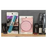Brand New Covergirl Exhibitionist Cream Lipstick, The Super Sizer Fibers Mascara, Clean Fresh Healthy Look Pressed Powder and Liquid Liner *N