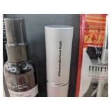 Brand New Beauty 360 Facial Cleansing Sponge, Masque Bar Charcoal Sheet Mask, BYS Makeup Setting Spray, Daily Mirra Brow Brush and Stencil Set, SM Retractable Power Brush, Round Foundation Sponge, Tea