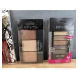 Brand New BYS Glitter Glitz Palette, Makeup Setting Spray, 4-Piece Brush Kit, Contour Trio and 5 Shade Eye Shadow Palette *N