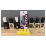 Brand New Sally Hansen Color Foil Nail Makeup, Miracle Gel Top Coat, Colormates Makeup Nail Polish and Toe Separator *N