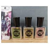 Brand New Sally Hansen Color Foil Nail Makeup, Miracle Gel Top Coat, Colormates Makeup Nail Polish and Toe Separator *N
