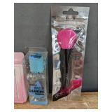 Brand New Posh Fan Brush, Equate Beauty Pre-Moistened Olive Oil Swabs, Makeup Brush Cleansing Shampoo, Posh Powder Brush, SM Retractable Power Brush,  Eye Shadow Applicators, Brow Brush and Tear Drop 