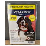 Brand New PetArmor Plus Flea & Tick Prevention for Extra Large Dogs 89-132 lbs, 8 Month Supply *N