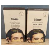 2 Brand New Hims Under Cover Color & Conditioner for Men Rich Black *N