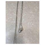 New Cutout Pear Shaped Necklace And Pierced Earrings Silvery *P