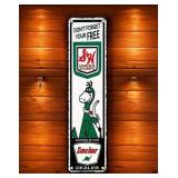 Brand New Sinclair Dino Gasoline Aluminum Sign *N
