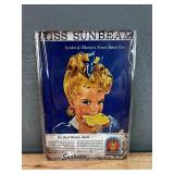 Brand New Miss Sunbeam Aluminum Sign *N