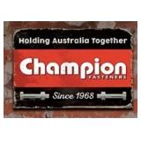 Brand New Champion Spark Fasteners Aluminum Sign *N
