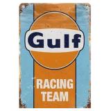 Brand New Champion Gulf Racing Team Aluminum Sign *N