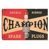 Brand New Champion Spark Plugs Aluminum Sign *N