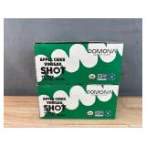 2 Brand New Packs of 12 Pomona Organic Juices Apple Cider Vinegar Shots - Kosher, Non GMO, Cold-Pressed, 2 oz Glass Bottles $79.98 Retail *N