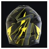 Brand New MX Force MHS39 X-1 Motocross Helmet - Black & Yellow - Adult Size Large *N