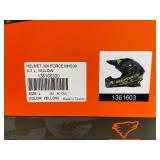 Brand New MX Force MHS39 X-1 Motocross Helmet - Black & Yellow - Adult Size Large *N