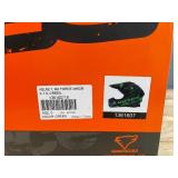 Brand New MX Force MHS39 X-1 Motocross Helmet - Black & Green - Adult Size Small *N