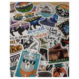 100 New Adventure and Camping Theme Aesthetic Stickers for Water Bottles, Laptops, Scrapbooking Etc *E