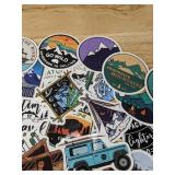 100 New Adventure and Camping Theme Aesthetic Stickers for Water Bottles, Laptops, Scrapbooking Etc *E