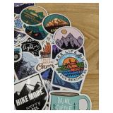100 New Adventure and Camping Theme Aesthetic Stickers for Water Bottles, Laptops, Scrapbooking Etc *E