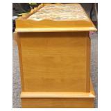Hope Chest with a Flower Design