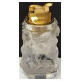 Vintage Frosted Glass Cherub Table Lighter (View Photos)