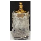 Vintage Frosted Glass Cherub Table Lighter (View Photos)