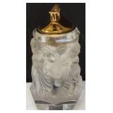 Vintage Frosted Glass Cherub Table Lighter (View Photos)