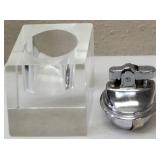 Vintage Glass Cube Table Lighter (View Photos)