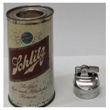 Schlitz 12 OZ Beer Can Lighter 1962 & Music Box with a Catchy Jingle *Vintage (View Photos)