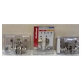 Assortment of Door Handles & Locks + (2) New Bike Locks (View Photos)
