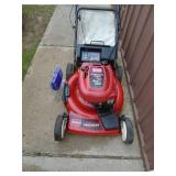 Toro 6.5 hp recycler. Self propelled with bag. Good shape. Tested & works. As shown.