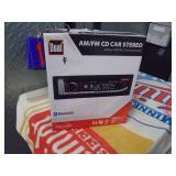 Dual am/fm/cd/bt car stereo. As shown.
