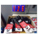 Flat of winter latex work gloves. As shown.