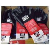Flat of winter latex work gloves. As shown.