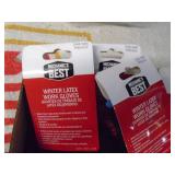 Flat of winter latex work gloves. As shown.