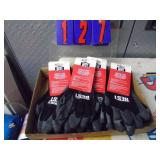 Flat of winter latex work gloves. As shown.