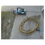 2000 psi Kat pump pressure washer with hose & wand. 220 volt. Untested. As shown.