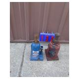Qty of 2 hydraulic jacks for parts or repair. As shown.