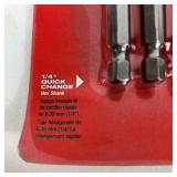 New Milwaukee 13 Piece Flat Boring Set 1/4"- 1" 1/4" Quick Change Hex Shank 48-27-1520