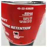 New Milwaukee Packout 20oz Tumbler Black Longest Temperature Retention