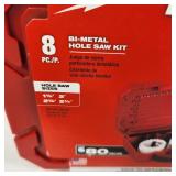 New Milwaukee 49-22-4019  8 Piece Bi-Metal Hole Saw Kit 1 1/2", 2", 2 1/8", 2 1/4"