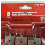 New Milwaukee 8 Piece Universal Quik-Lok Flat Boring Set 49-22-0175