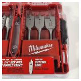 New Milwaukee 8 Piece Universal Quik-Lok Flat Boring Set 49-22-0175